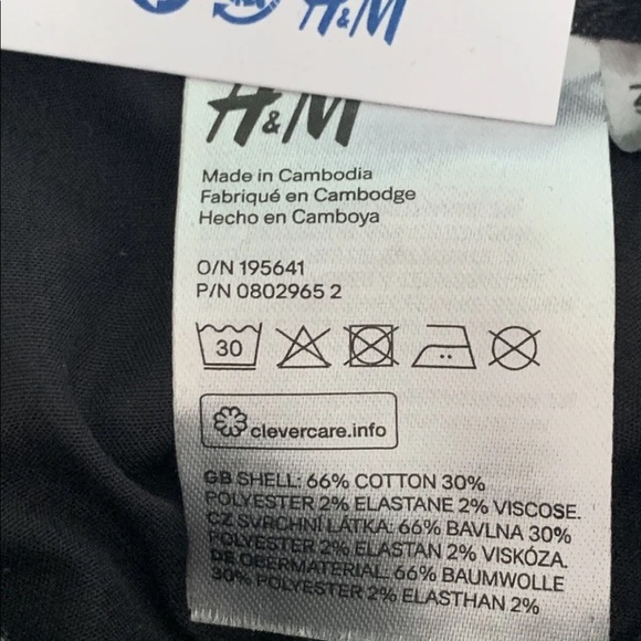 H&M Girls Slim Fit Faded Black Denim Jeans Adjustable Waist 6x - Picture 10 of 12